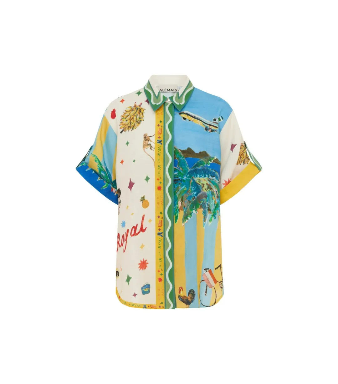 Alémais All Aboard Shirt and Skirt Multi Size AU 16 for rent on The Volte - main image