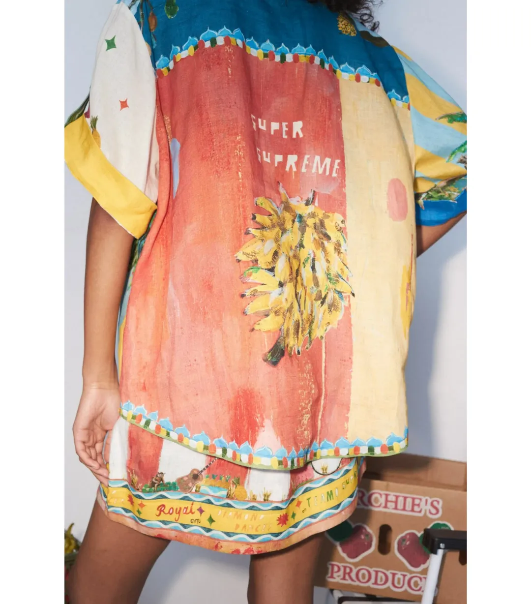 Alémais All Aboard Shirt and Skirt Multi Size AU 16 for rent on The Volte - main image