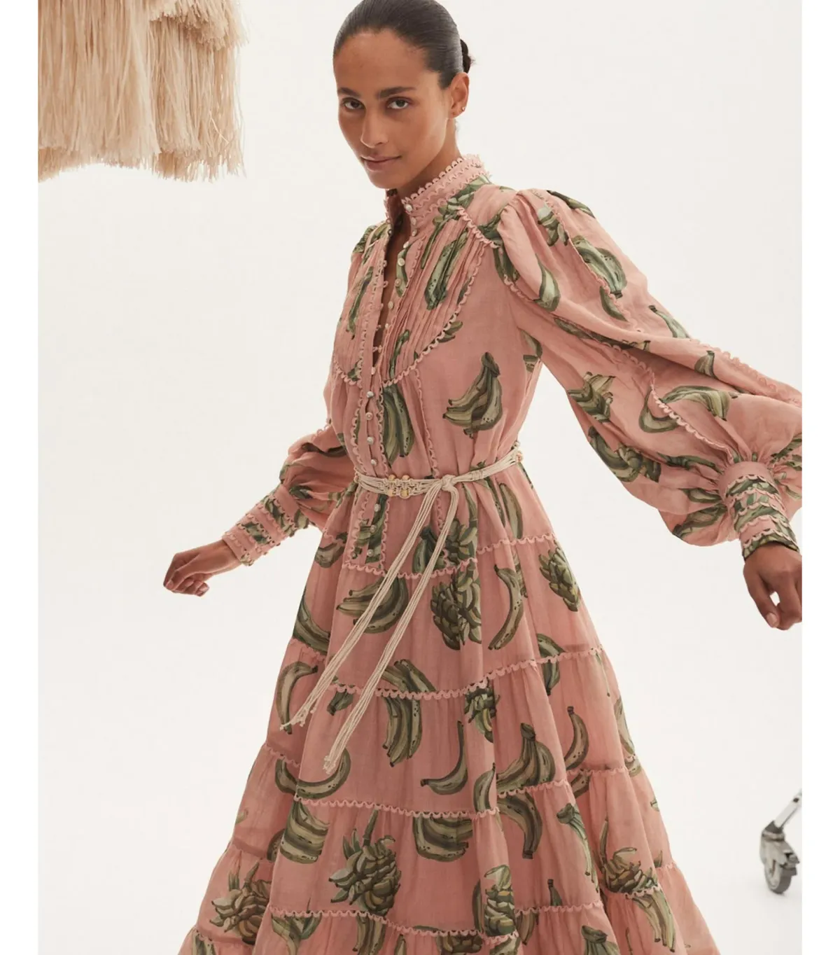 Alémais Bananarama Midi Dress Pink Size AU 12 - Image 2