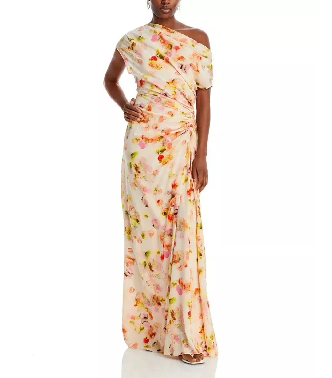 A.L.C. Poppy Floral Off-the-shoulder Gown Floral Print Size AU 6 for rent on The Volte - main image