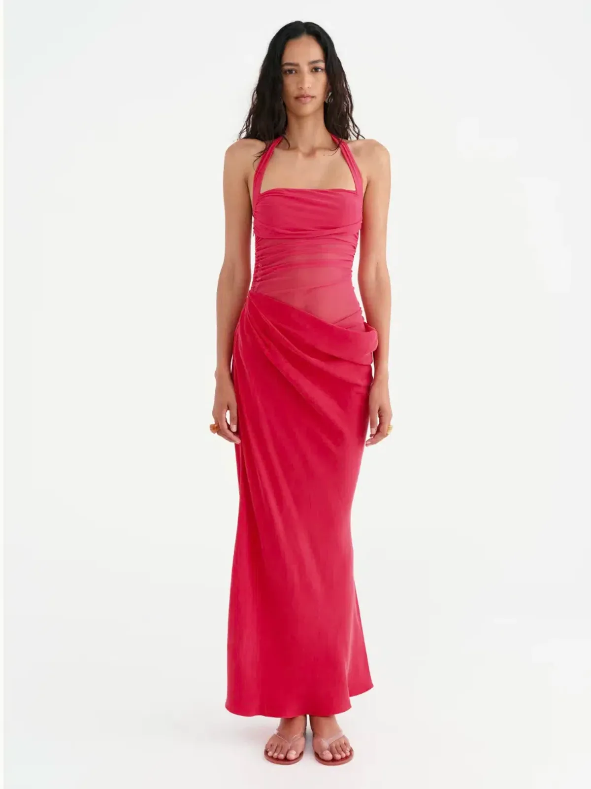 Benni Gina Maxi Dress Watermelon Size AU 6 for rent on The Volte - main image