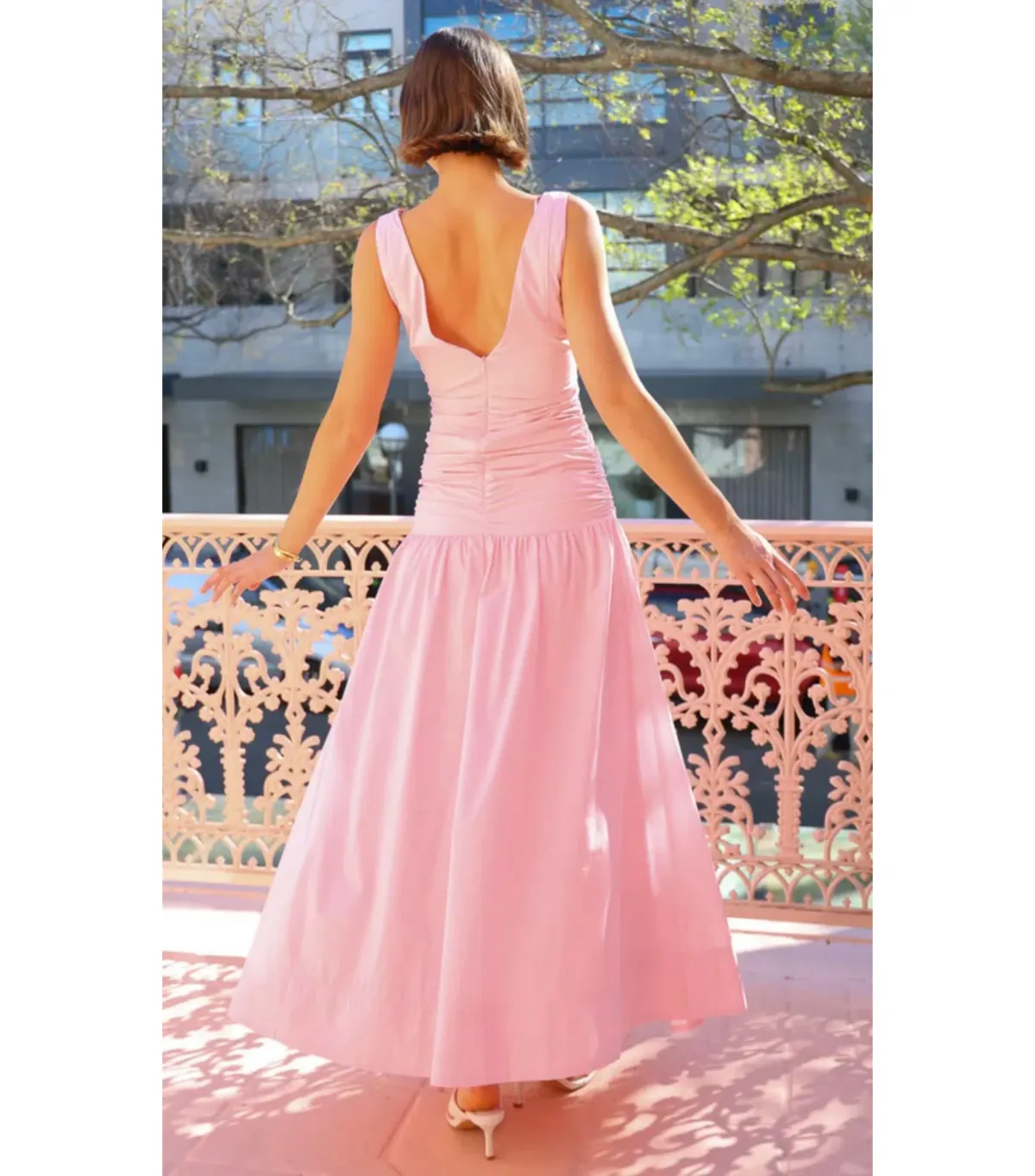 By Nicola Bowie Maxi Dress Marshmallow Size AU 16 - Image 5
