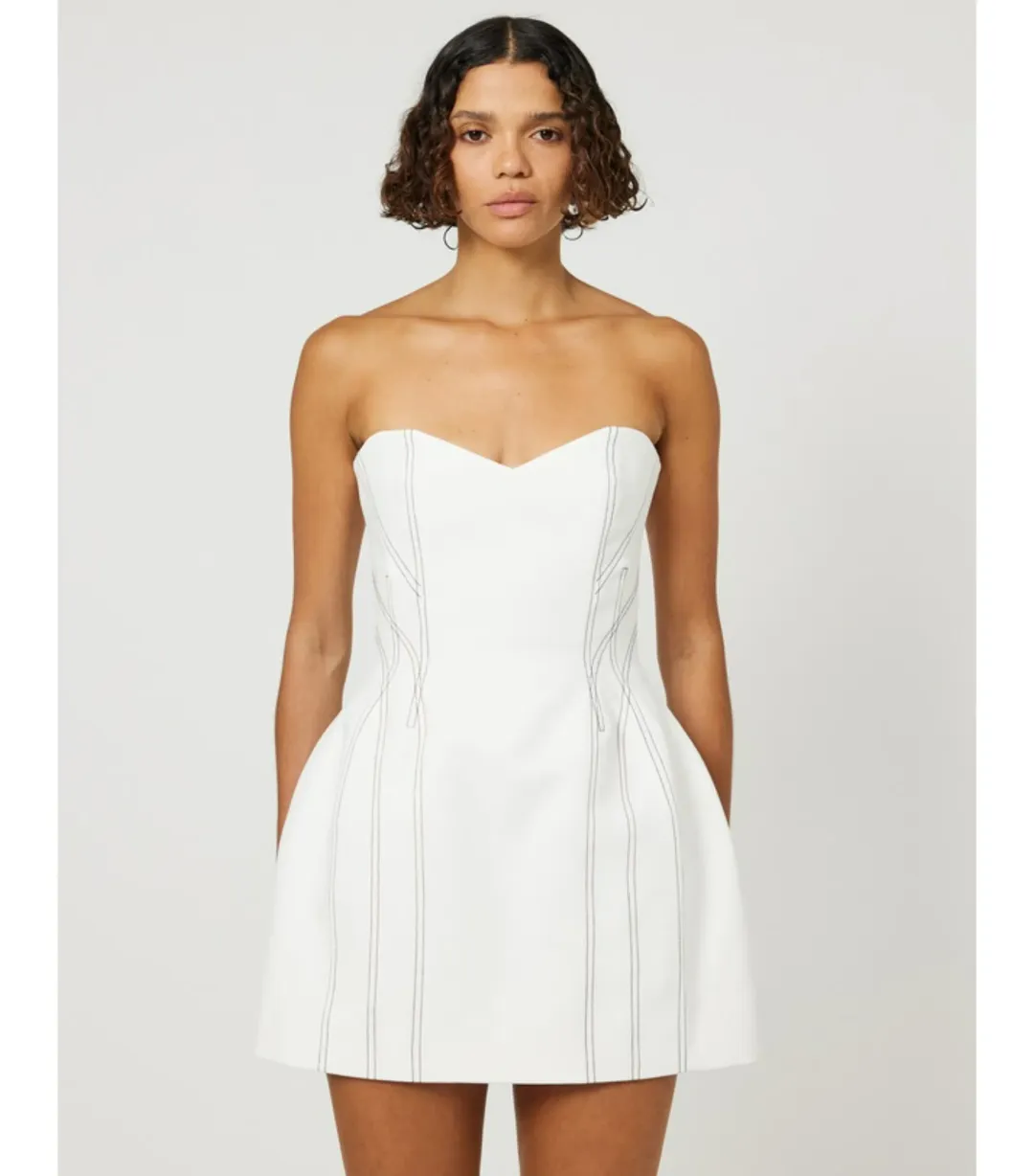 Camilla and Marc Theia Dress in Cream Size AU 6 for rent on The Volte - main image