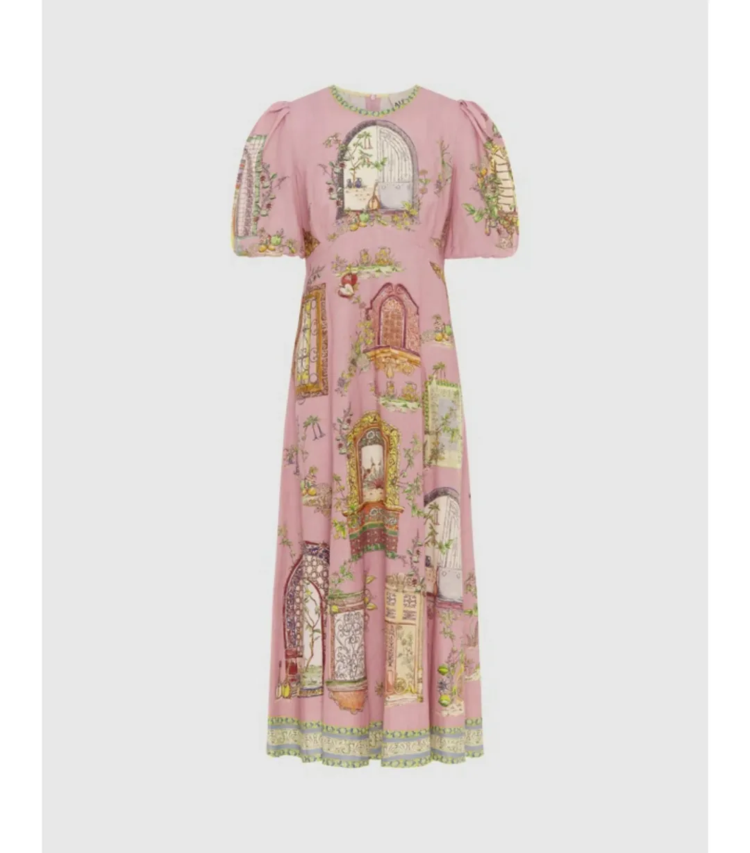 Alemais Monte Midi Dress Pink Size AU 10 for rent on The Volte - main image