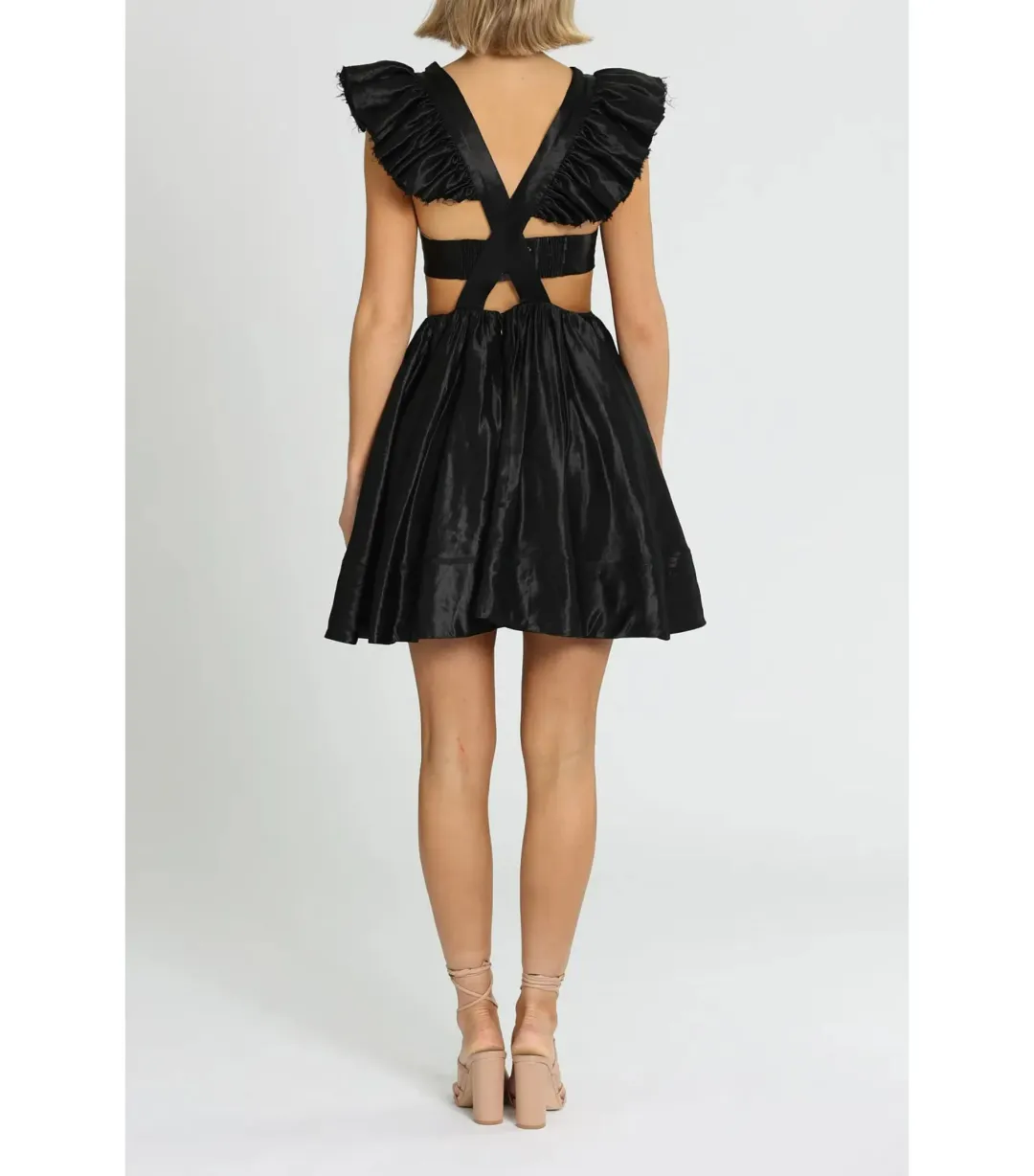 Aje Gazelle Mini Dress Black Size AU 12 for rent on The Volte - main image