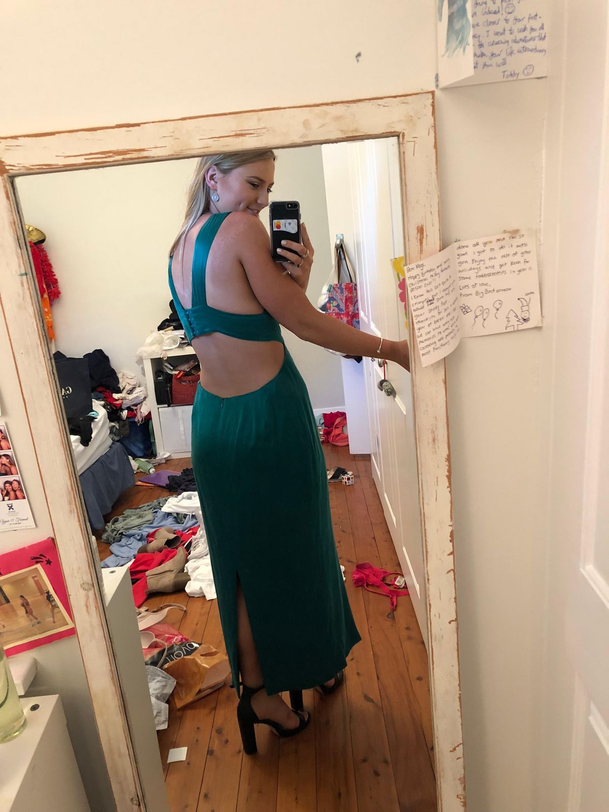 X By NBD Green Slip Dress 10 - Image 3