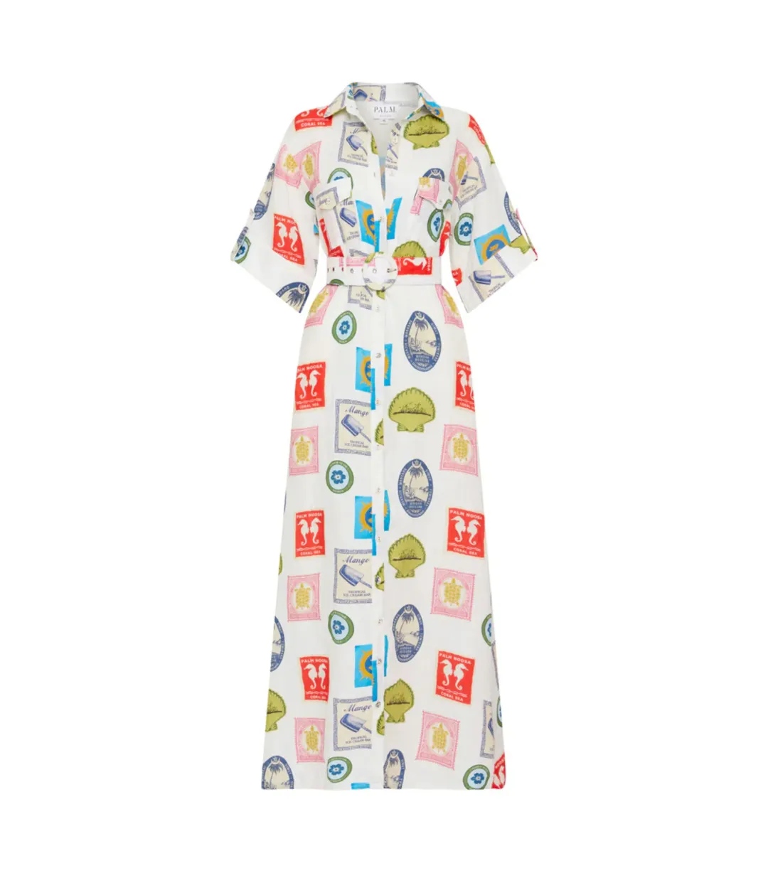 Palm Noosa Memento Dress in Holiday Stamp Size AU 12 for rent on The Volte - main image