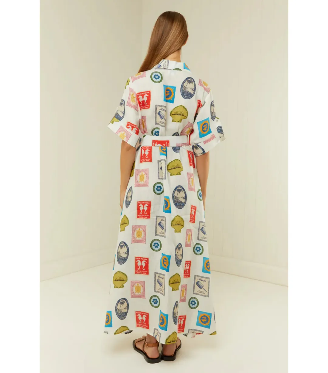 Palm Noosa Memento Dress in Holiday Stamp Size AU 12 for rent on The Volte - main image