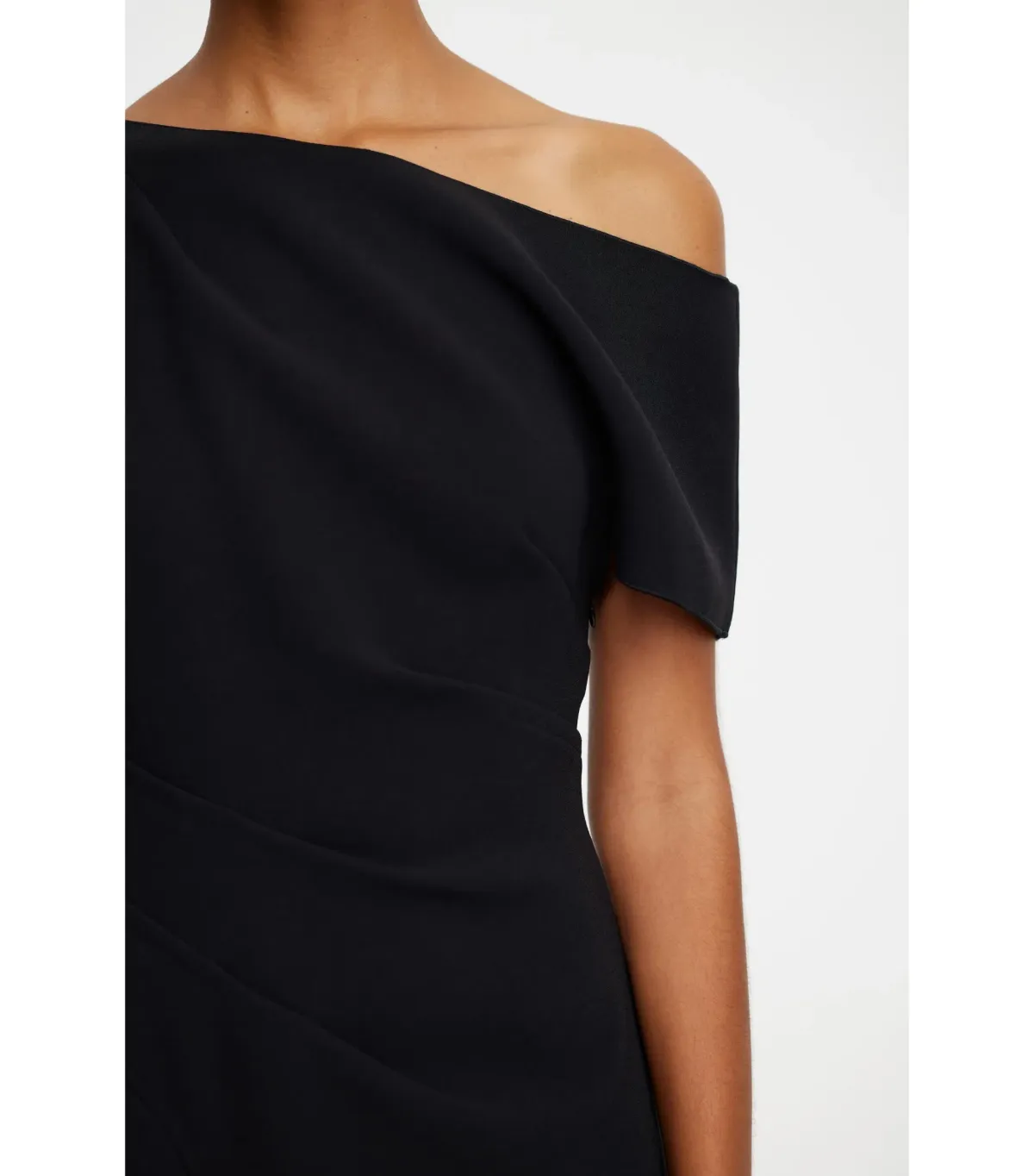 Acler Sudden Midi Dress Black with Cream Size AU 12 - Image 2