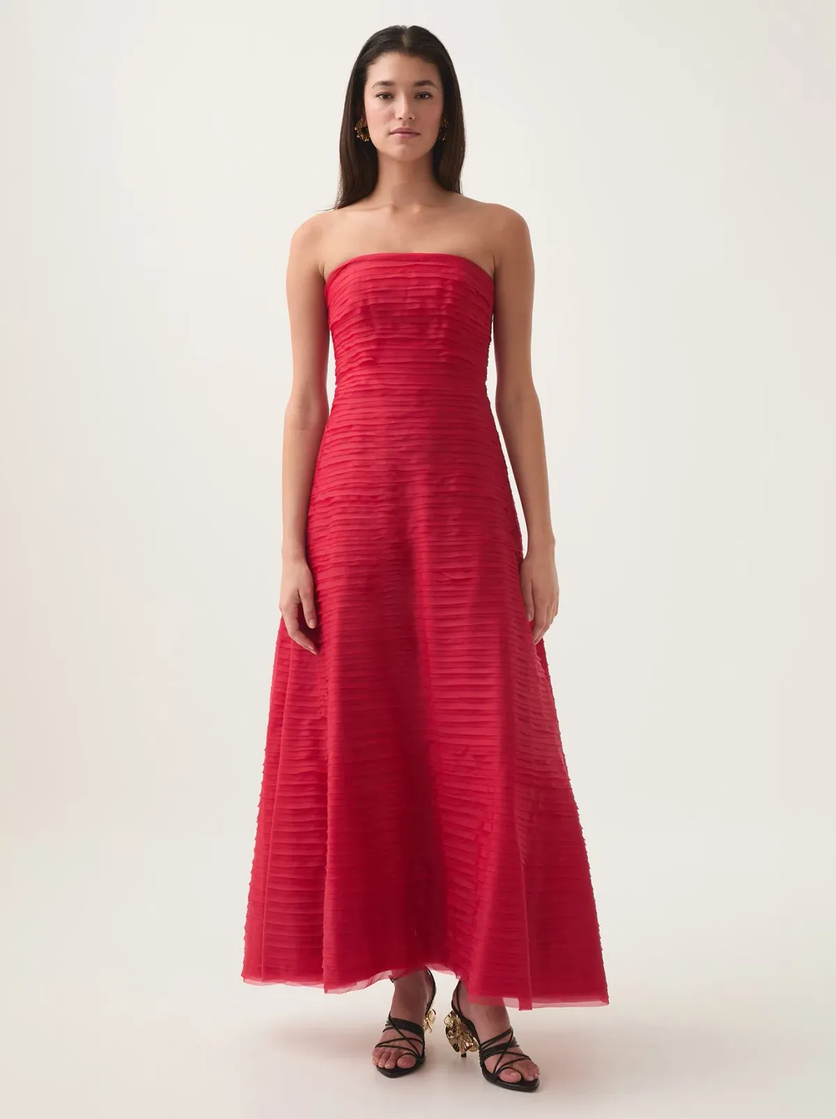 Aje Soundscape Maxi Dress in Scarlet Red Size 10 - Image 1