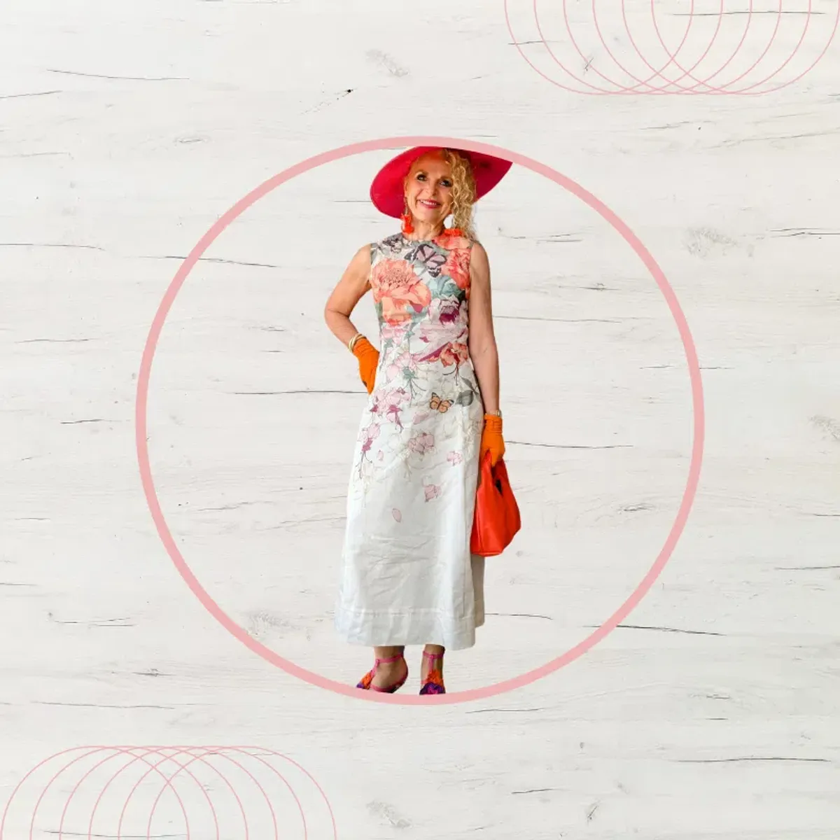 Leo Lin Cleo Sleeveless Midi Dress in Lush Placement Print in White Size 10 for rent on The Volte - main image