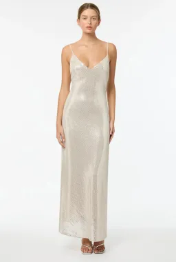 Manning Cartell High Voltage Slip Dress Nude Silver Size 8 for rent on The Volte - image 7