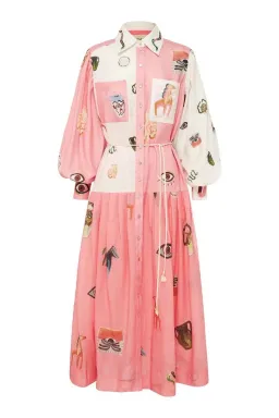 Alemais Cleo Patchwork Shirtdress Dress Size 6 for rent on The Volte - image 1
