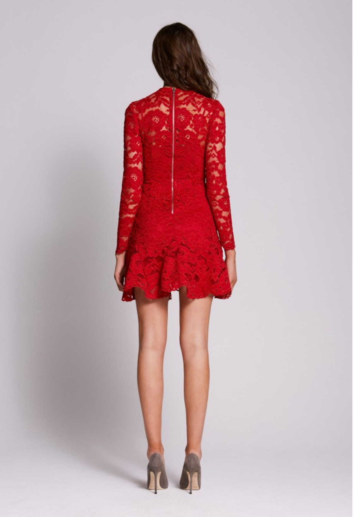 Yeojin Bae Cornelli Lace Sofia Dress Red Size 8 - Image 2