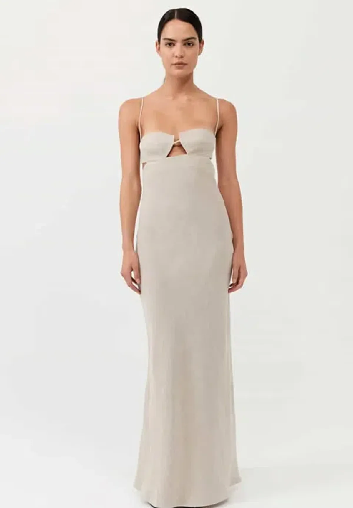 St. Agni Linen Resort Dress Natural size AU 6 for rent on The Volte - main image
