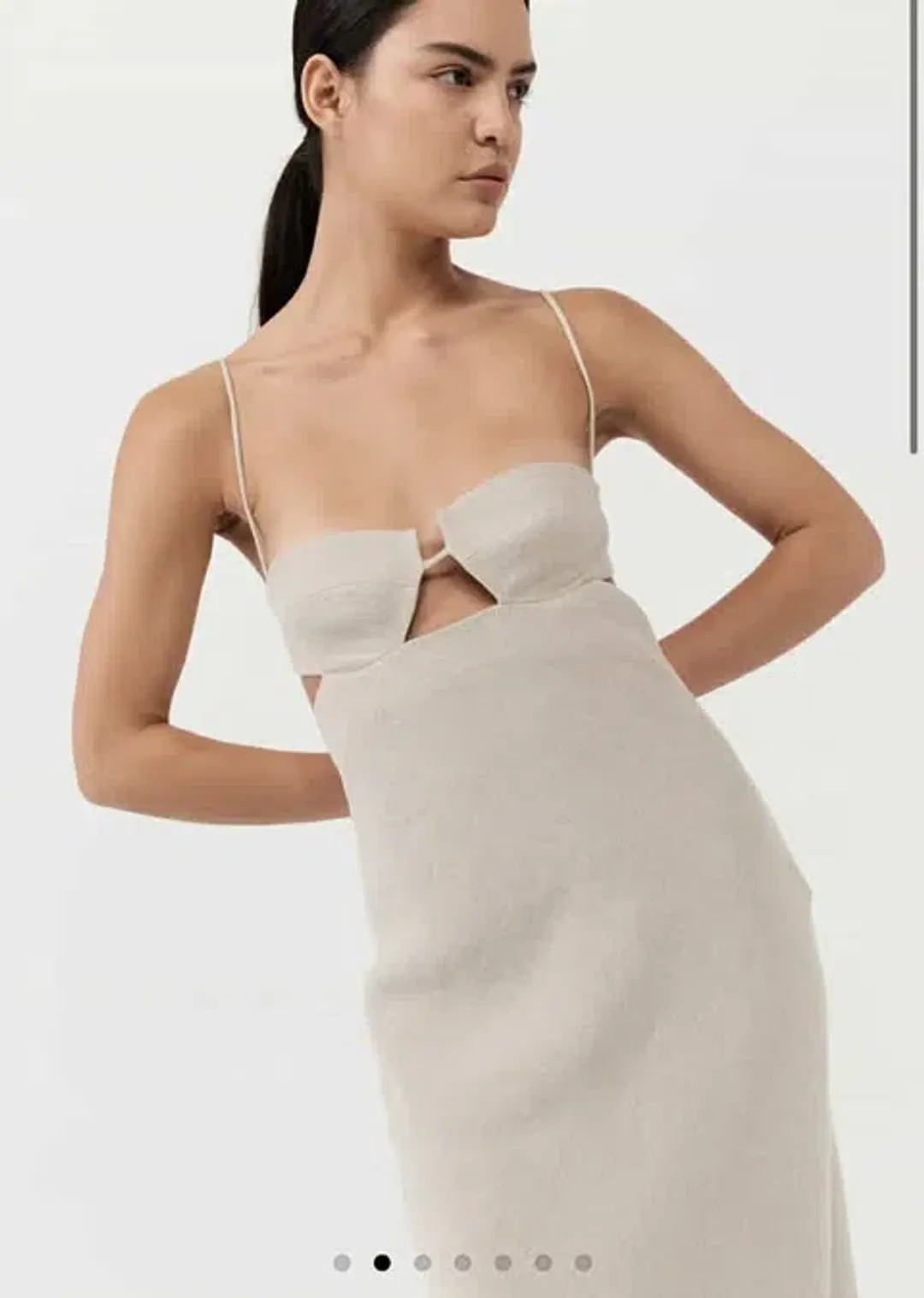 St. Agni Linen Resort Dress Natural size AU 6 for rent on The Volte - main image