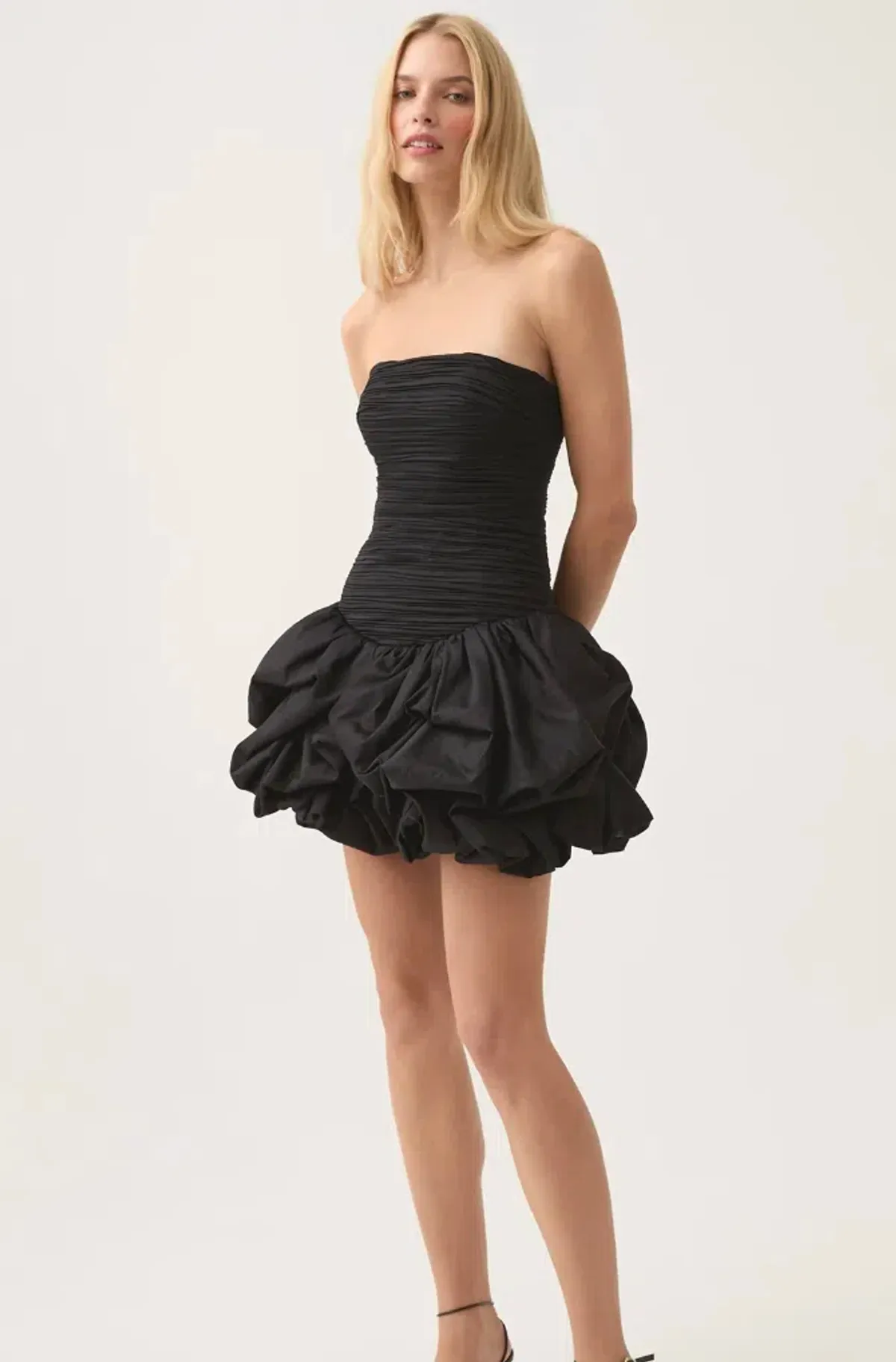 Violette Bubble Hem Mini Dress Black Size 8 - Image 5