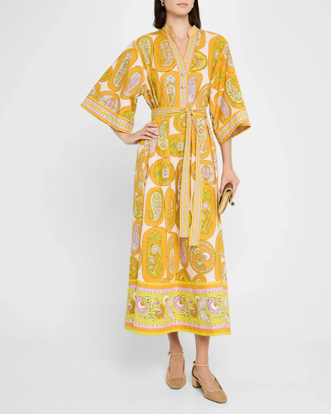 Alémais Diana Midi Yellow Size AU 14 for rent on The Volte - main image