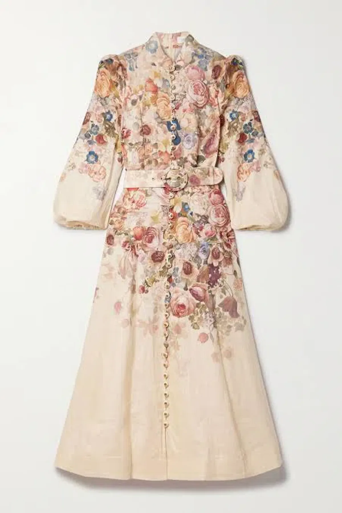 Zimmermann Luminosity Buttoned Midi Dress Floral Size 2 / Au 12 - Image 6