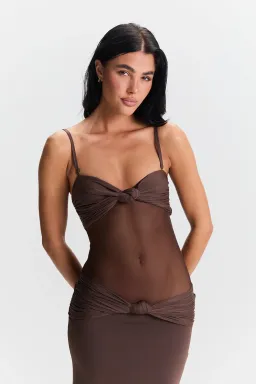 Sasha Therese Amara Maxi Dress Brown Size XS / AU 6 for rent on The Volte - image 4