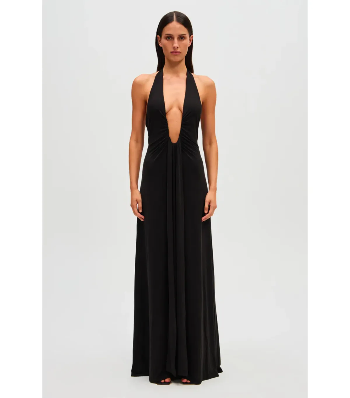 MISHA Jennifer Cupro Maxi Dress Black Size 6/XS - Image 1