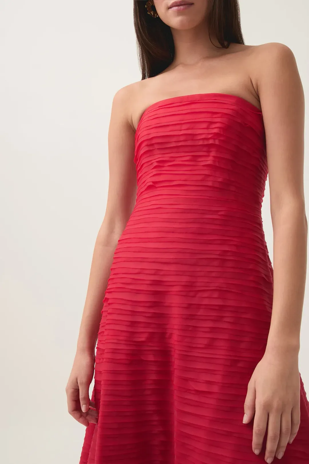 Aje Soundscape Maxi Dress in Scarlet Red Size 12 for rent on The Volte - main image