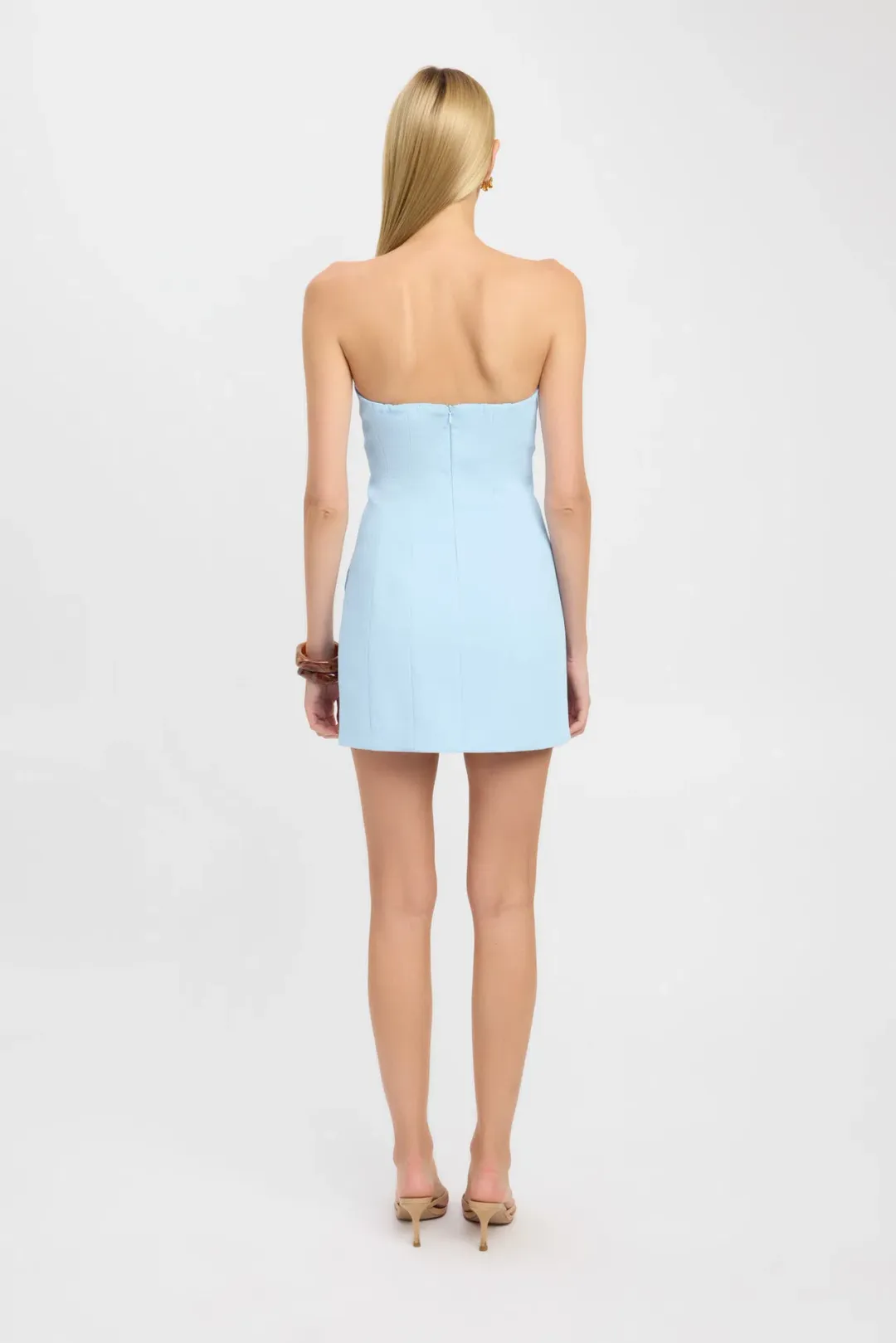 Kookai Oyster Pocket Mini Dress Blue Bell Size 8 for rent on The Volte - main image