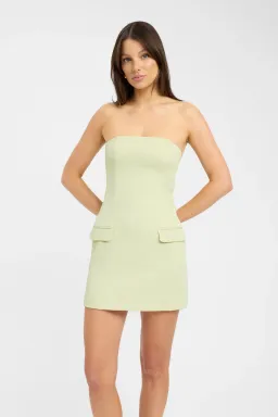 Kookai Oyster Pocket Mini Dress Green Haze Size 8 for rent on The Volte - image 2