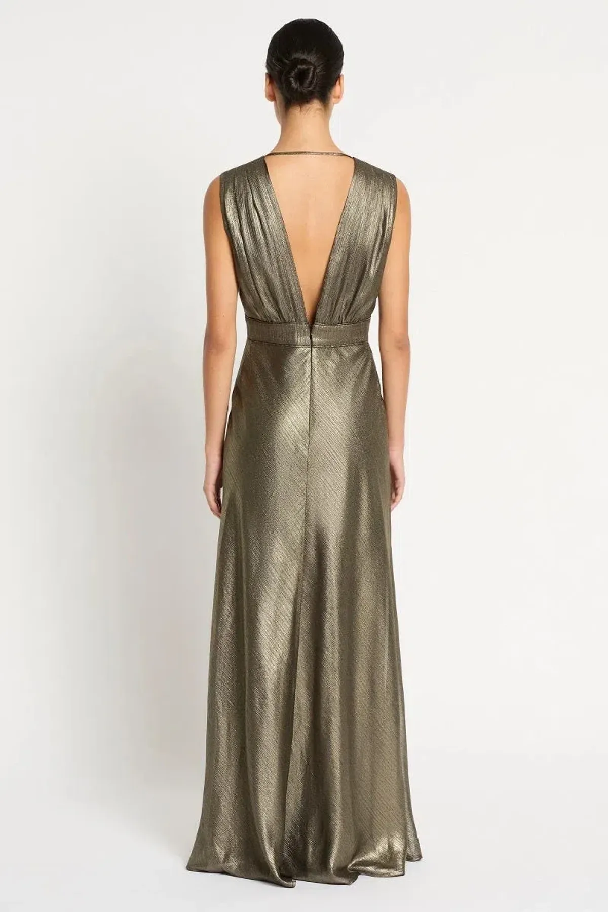 Sass & Bide Lost In Monaco Dress in Antique Gold Size 16 - Image 2