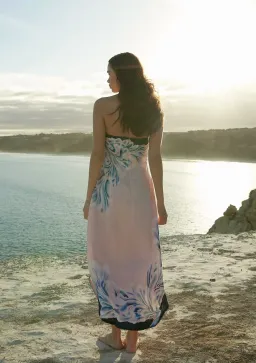 Aston Studio Maeve Dress in Seashell/Iceberg Size 8 for rent on The Volte - image 3