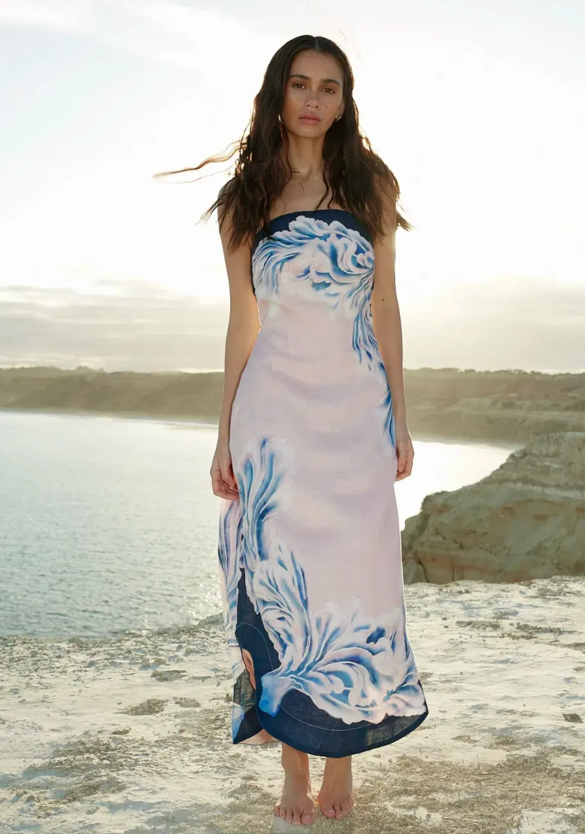 Aston Studio Maeve Dress in Seashell/Iceberg Size 12 - Image 1