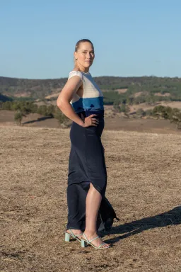 Sir the Label Mariner Midi Dress Shoreline Stripe Size AU 12 for rent on The Volte - image 2