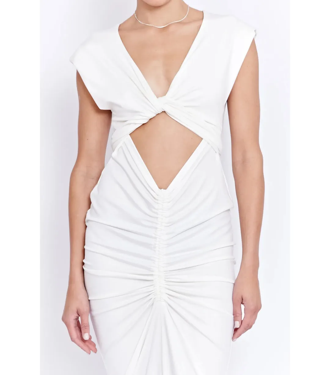 Pfeffier Ramos Dress Off White Size AU 8 for rent on The Volte - main image