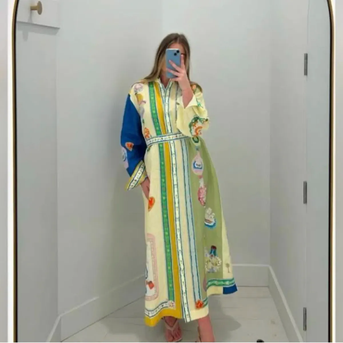 Alemais Elixir Shirt Dress Multi Size AU 12 - Image 2