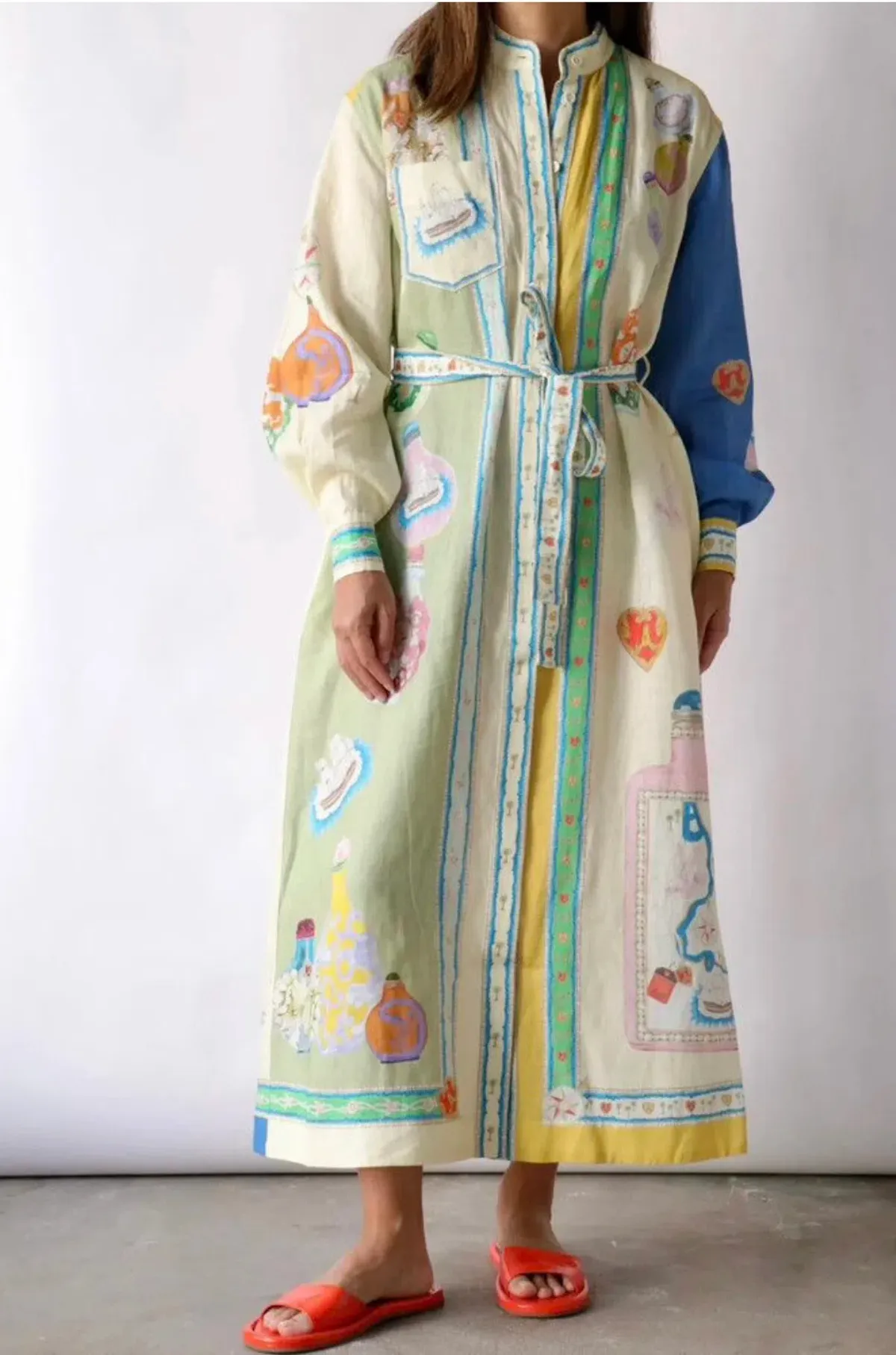 Alemais Elixir Shirt Dress Multi Size AU 12 - Image 4