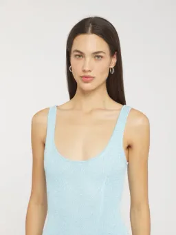 Asta Resort Ana Dress Baia Blue Sequin Size M / AU 10 for rent on The Volte - image 3
