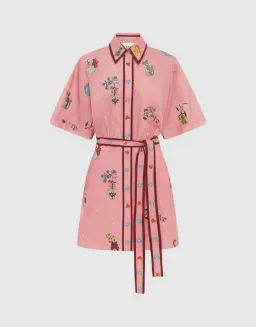Alemais Timmy Embroidered Mini Dress Size 6 for rent on The Volte - image 3