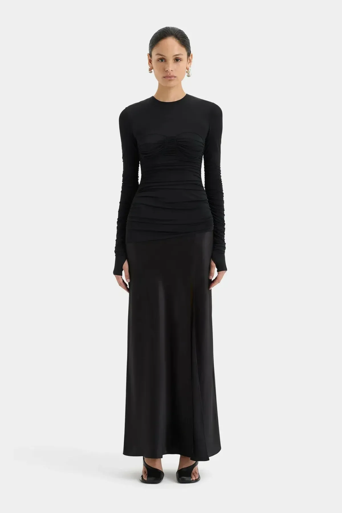 Sir Alessia Draped Gown Size 3/ AU 14 - Image 1