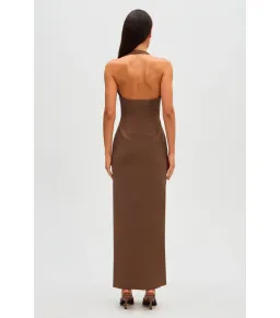 Misha The Alusia Dress Mink Size 6 for rent on The Volte - image 3