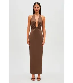 Misha The Alusia Dress Mink Size 6 for rent on The Volte - image 1