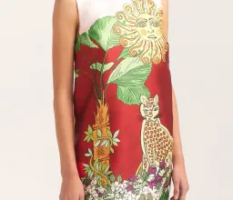 Alemais Tiger Mini Dress Print Size AU 10 for rent on The Volte - image 2