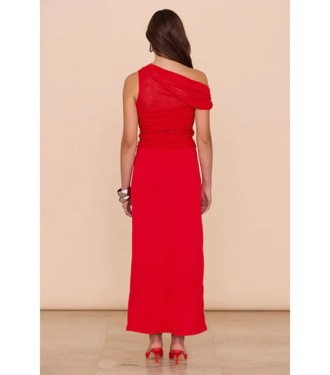 Sovere Thea Mesh Dress Chilli Size S / AU 8 for rent on The Volte - main image