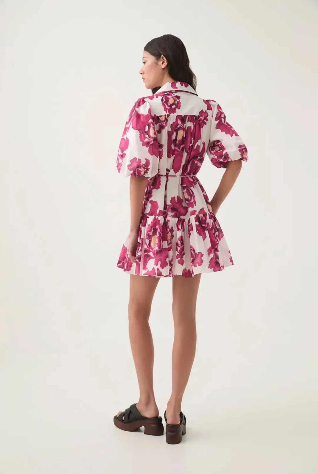 Aje Eliza Smock Mini Dress Boldly Blooming Size S / AU 8 for rent on The Volte - main image