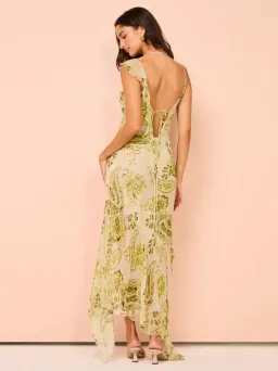 Bec & Bridge LyLou Dress Lemon Paisley Size S / AU 10 for rent on The Volte - image 3