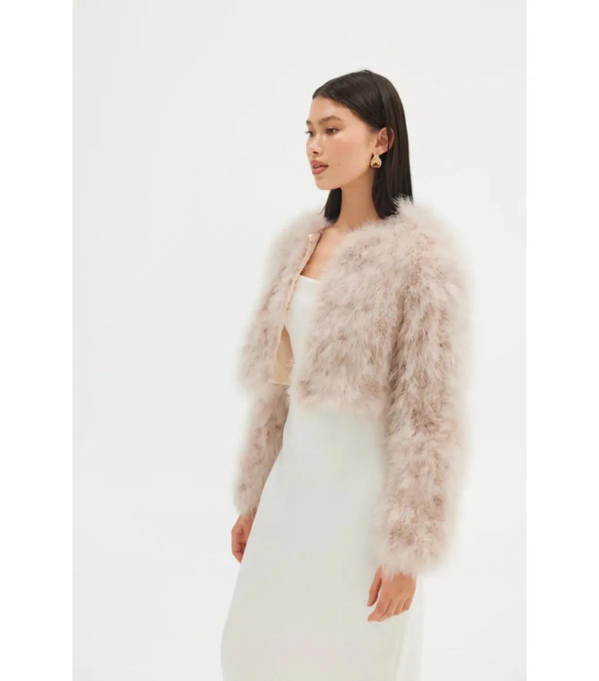 Bubish Manhattan Crop Jacket Blush Size S / AU 8 - Image 5