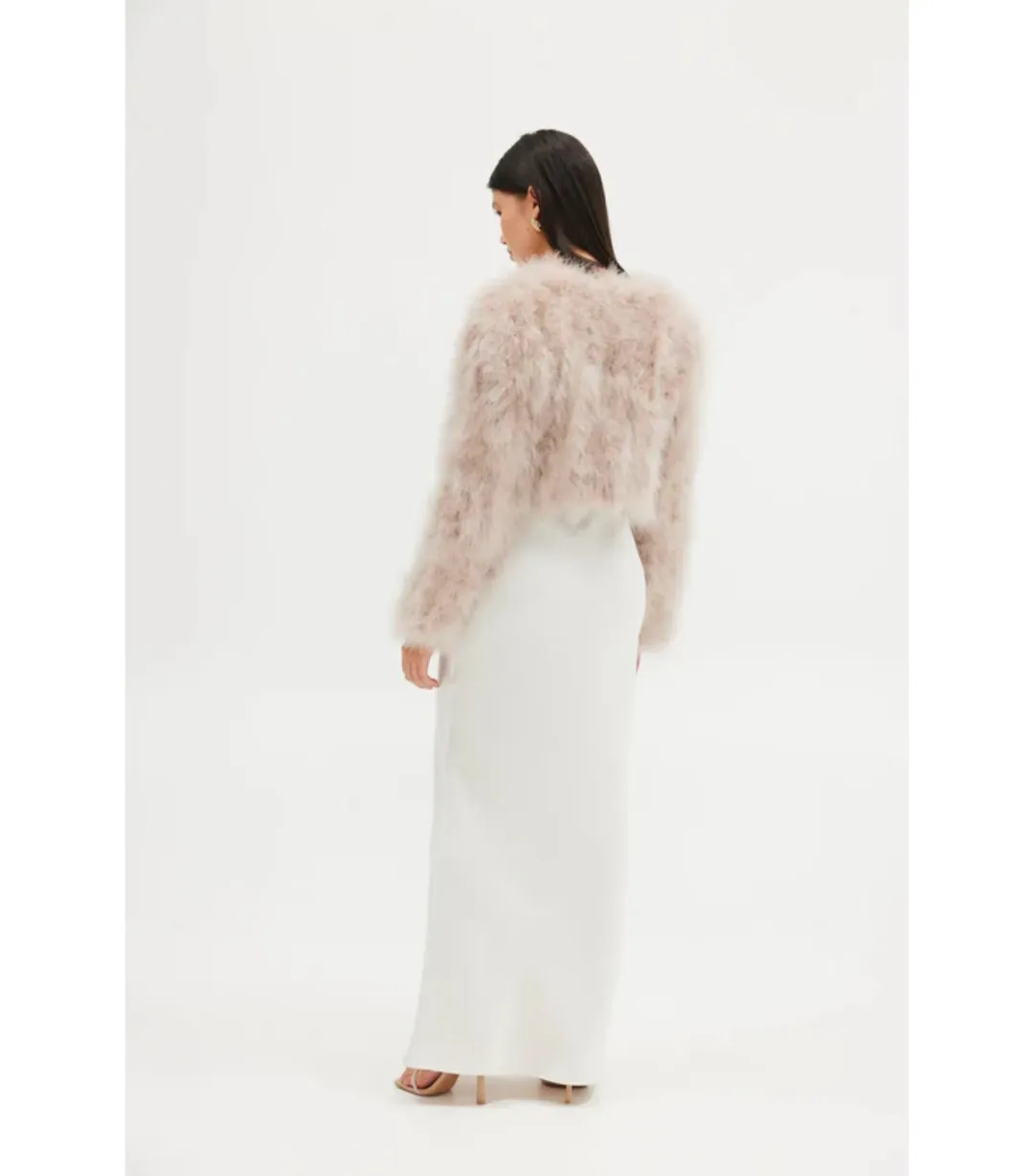 Bubish Manhattan Crop Jacket Blush Size S / AU 8 for rent on The Volte - main image