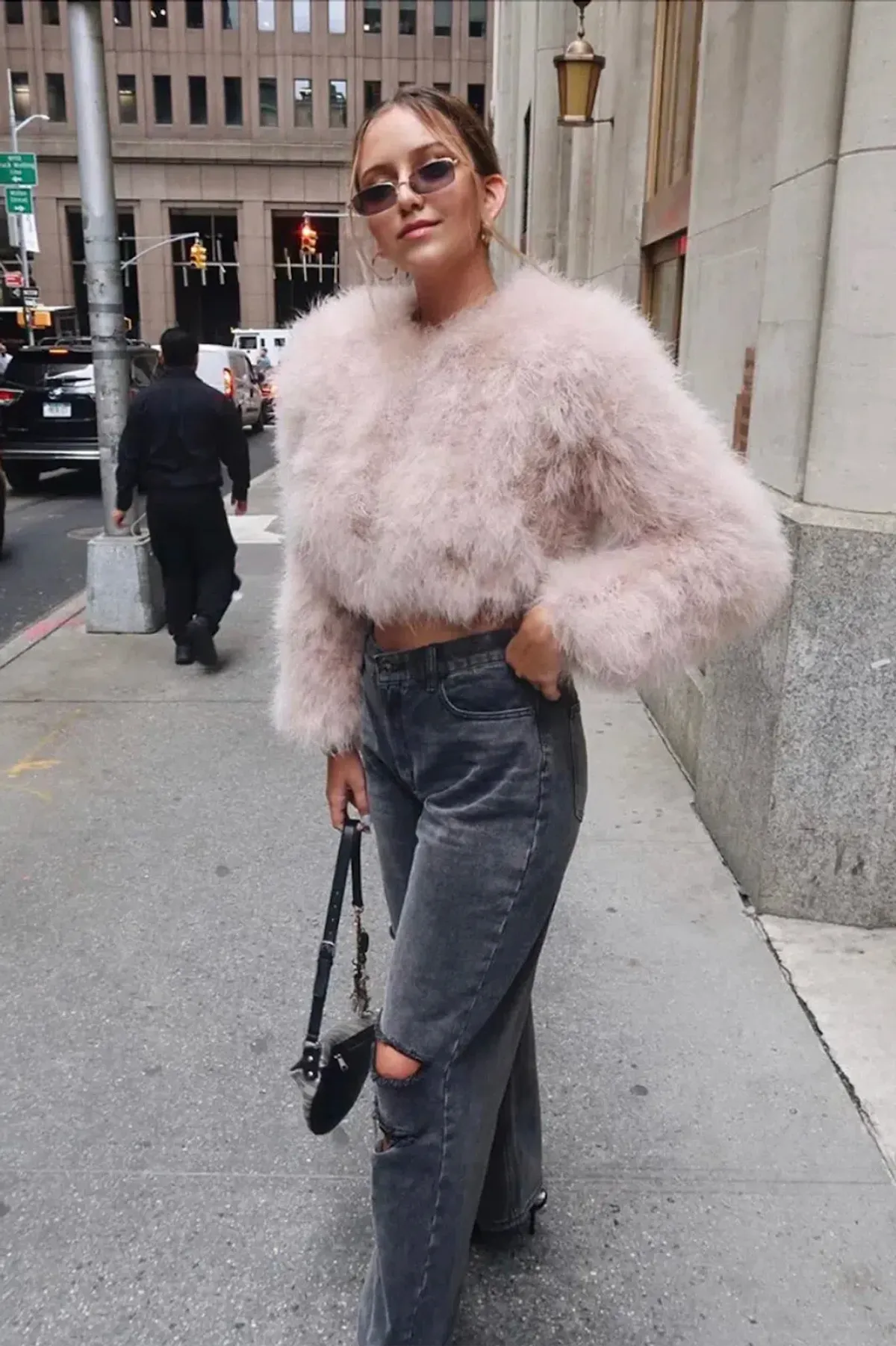 Bubish Manhattan Crop Jacket Blush Size S / AU 8 for rent on The Volte - main image