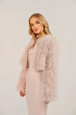 Bubish Manhattan Crop Jacket Blush Size S / AU 8 for rent on The Volte - image 2
