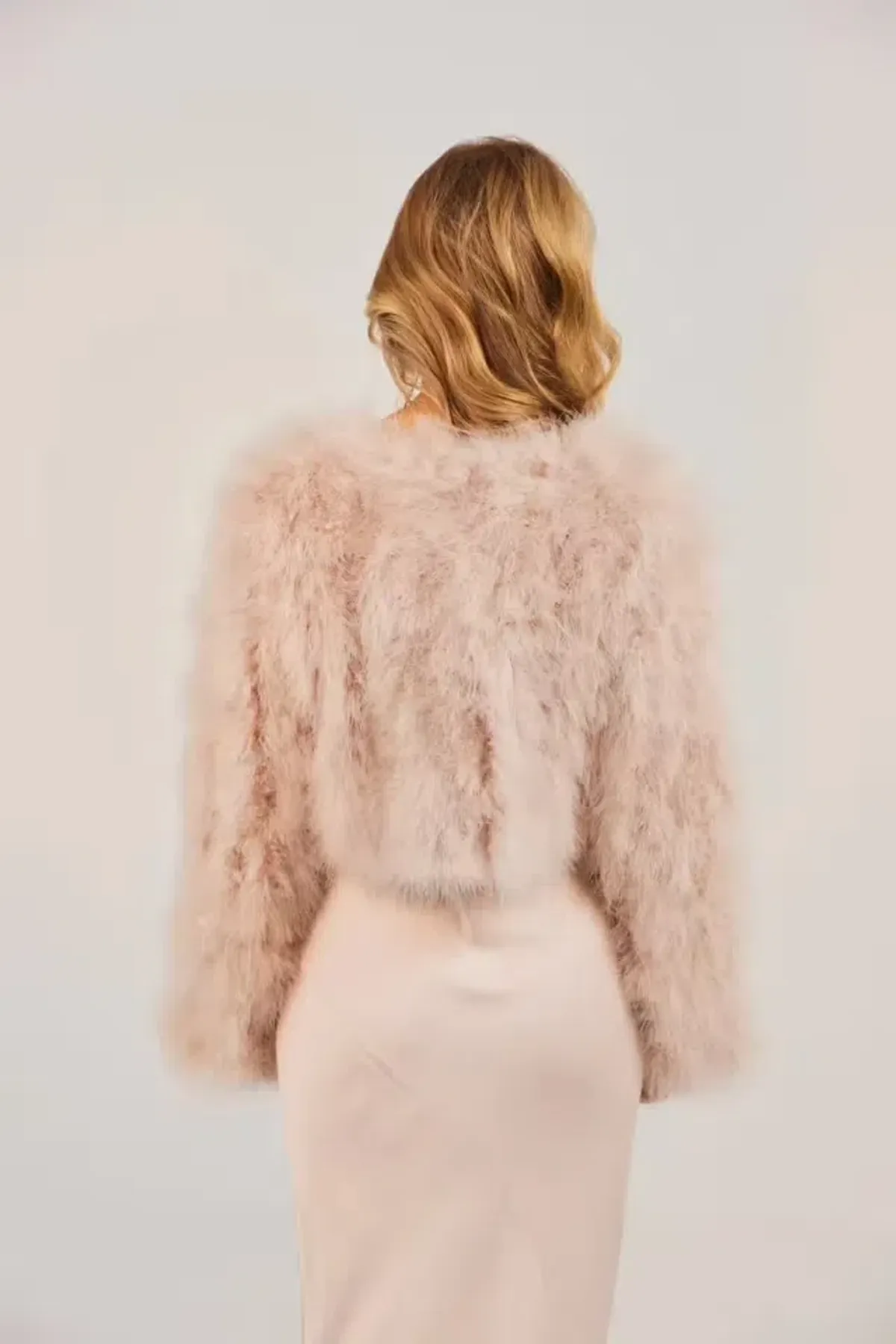 Bubish Manhattan Crop Jacket Blush Size S / AU 8 - Image 3