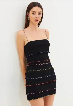 Bec & Bridge La Bamba Mini Dress Black Size AU 12 / L for rent on The Volte - image 1